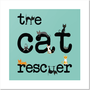 The cat rescuer! Posters and Art